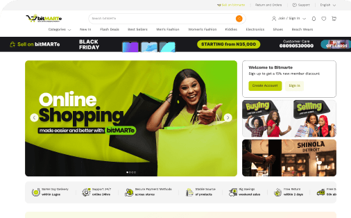 bitMARTe landing page